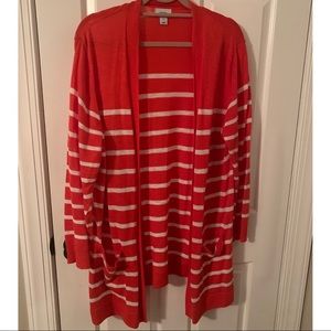 COPY - Striped Lightweight Open Cardigan